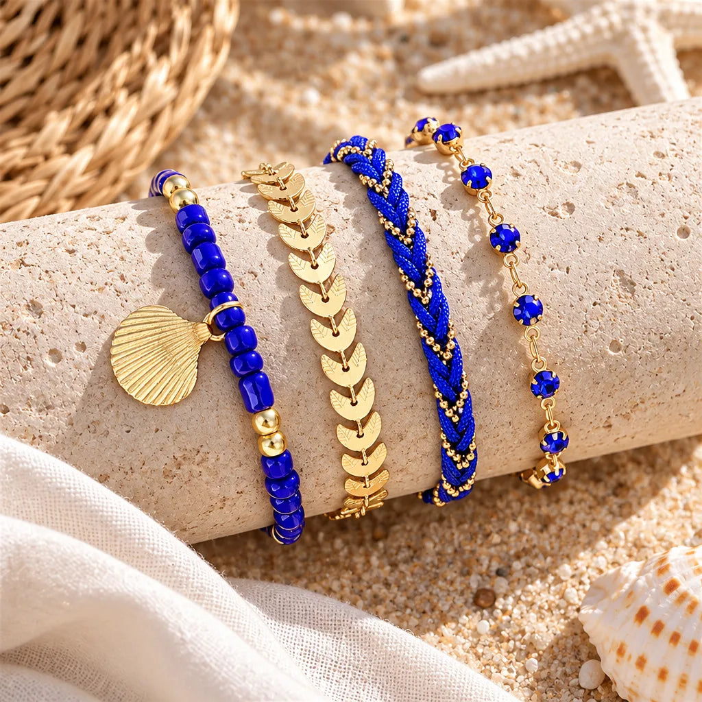 Lot bracelets coquillages bohèmes