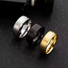 Bague Minimaliste en Or 8mm - Bijou Tendance