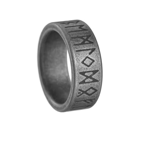 Bague Viking Odin Acier Inoxydable Rétro pour Homme et Adolescent