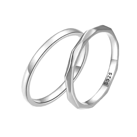 Bague Minimaliste en Argent Sterling 925 pour Femme - Design Empilable et Éternité, Cadeau Mariage