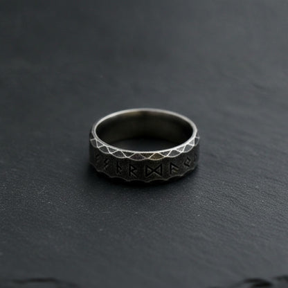 Bague Viking Nordique Rétro en Acier Inoxydable 316L - Amulette Odin pour Hommes et Femmes