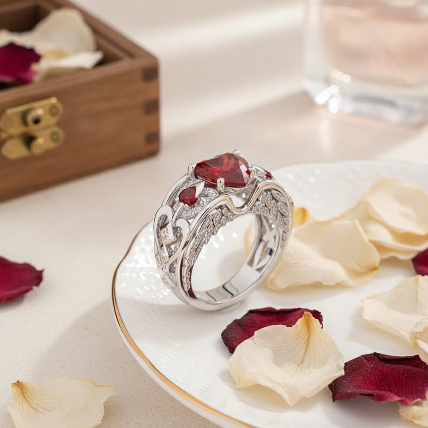Bague Argent 925 Multicolore Cœur d'Amour - Bijou Classique & Authentique