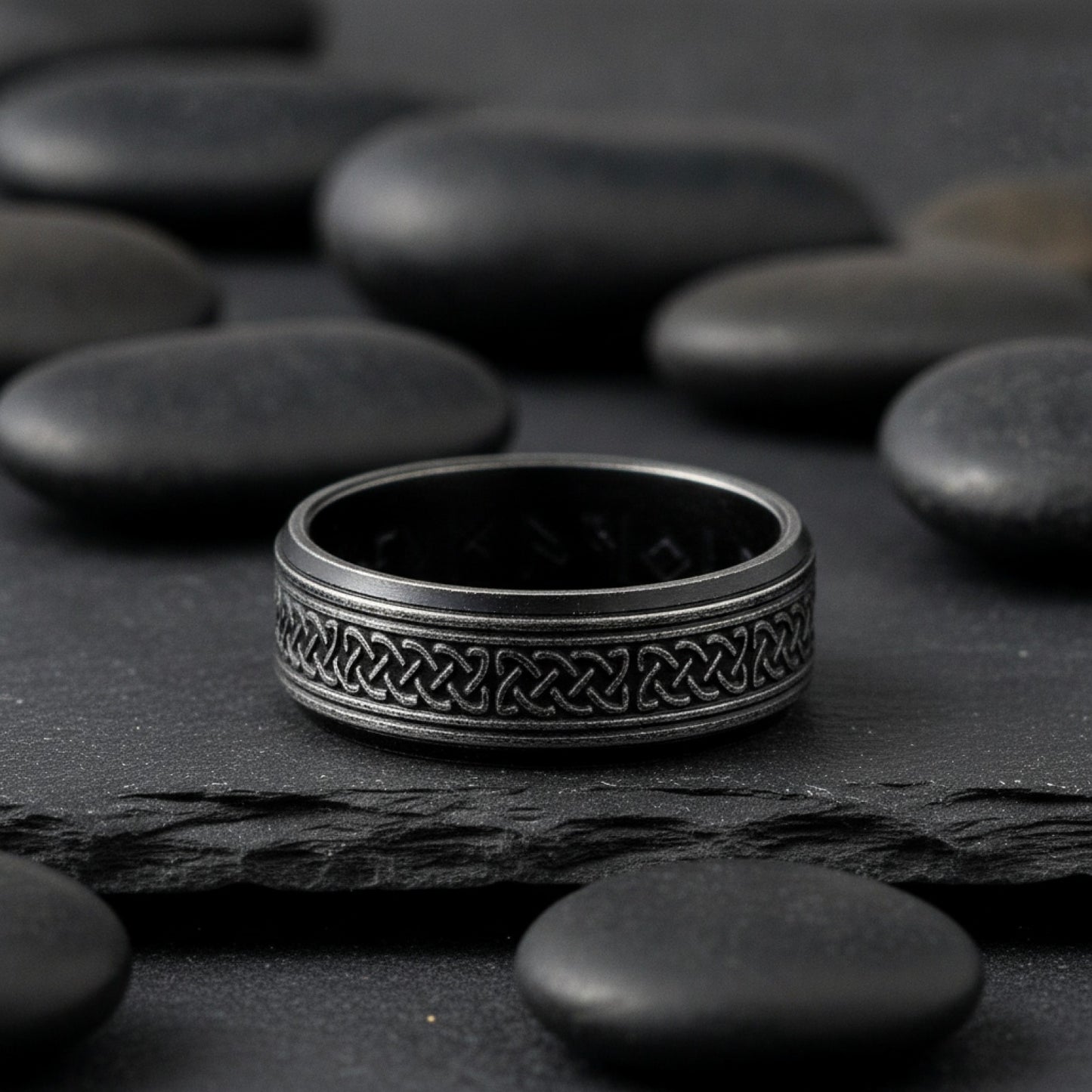 Bague Viking Celtique Vintage en Acier Inoxydable pour Homme et Femme