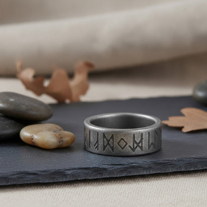 Bague Viking Odin Acier Inoxydable Rétro pour Homme et Adolescent