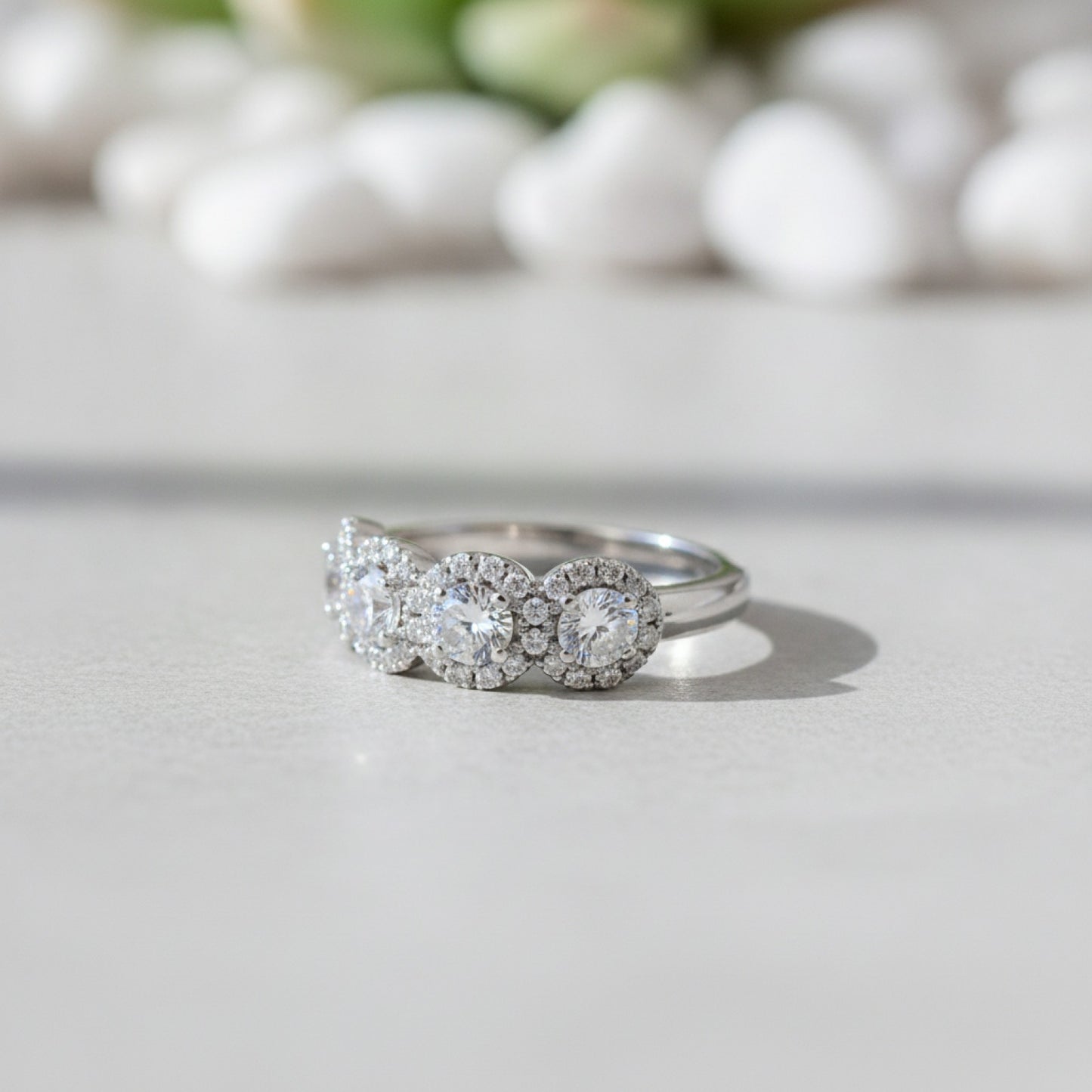 Bague de fiançailles Huitan en argent avec zircone cubique scintillante pour femme