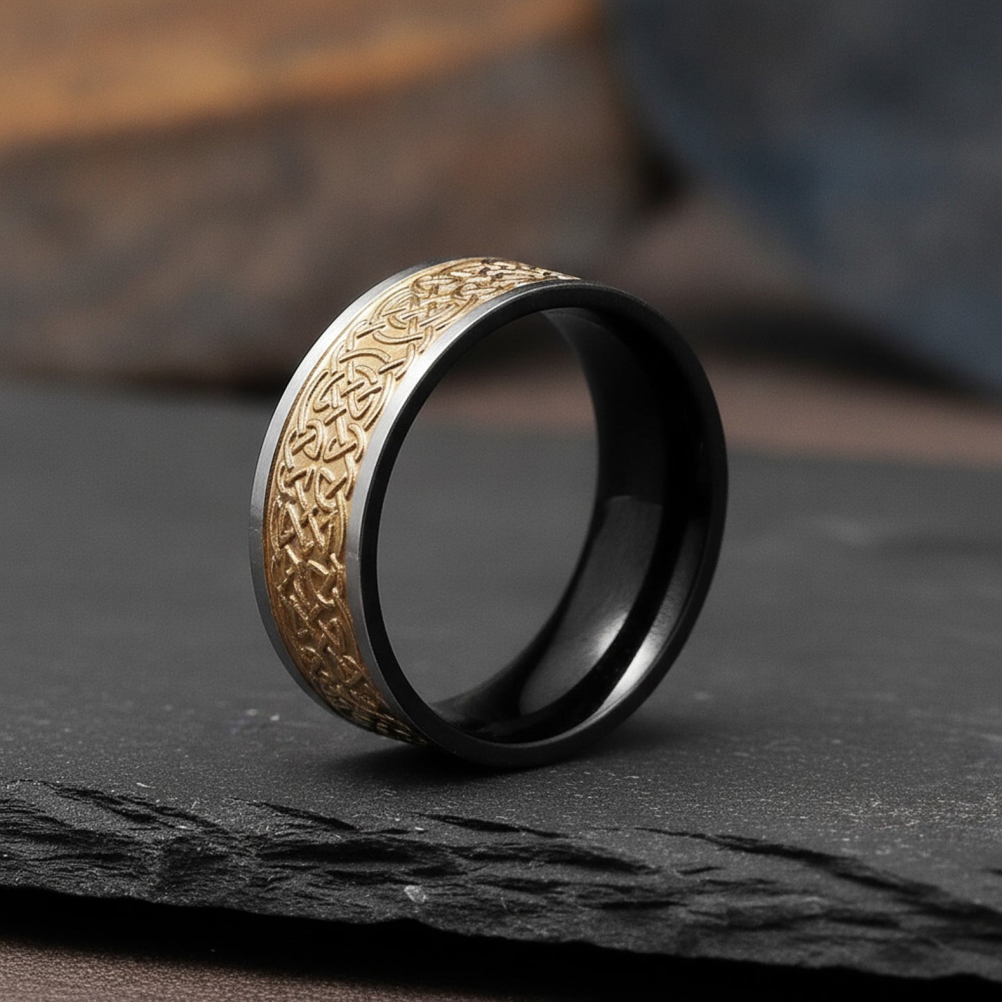 Bague Celtique Viking pour Homme et Femme en Acier Inoxydable - Style Vintage Punk