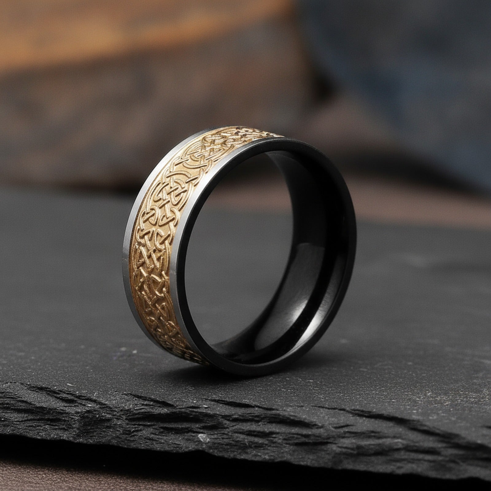 Bague Celtique Viking pour Homme et Femme en Acier Inoxydable - Style Vintage Punk