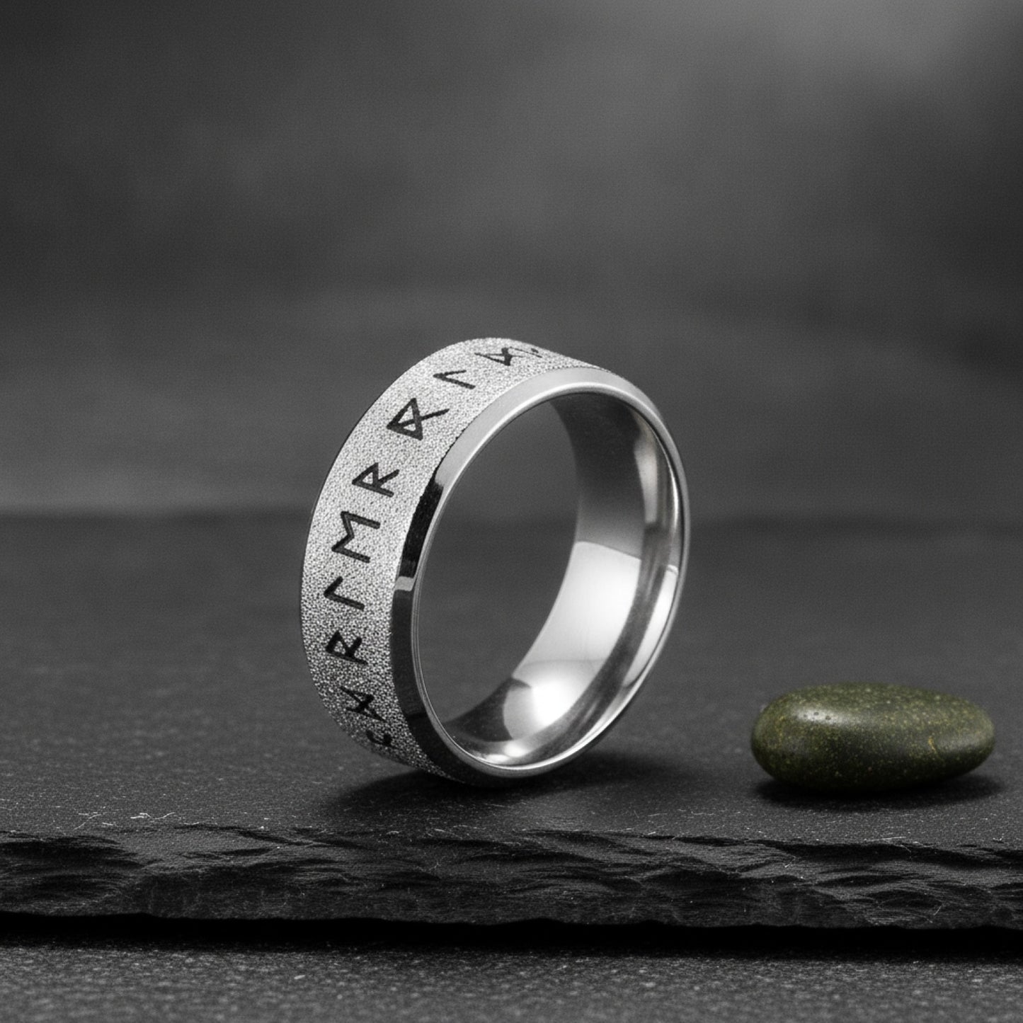 Bague Viking Runes Acier Inoxydable - Style Punk pour Homme et Femme