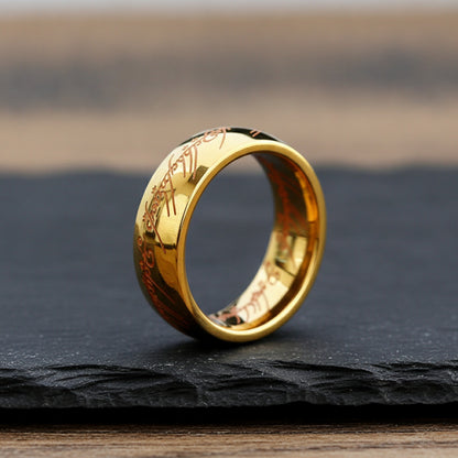 Bague de Foi Homme Acier Inoxydable Sculptée 3D - Bijou Rétro Personnalisable