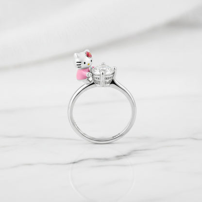 Bague Argent 925 Cristal pour Femme - Bijou Élégant Cadeau Mariage