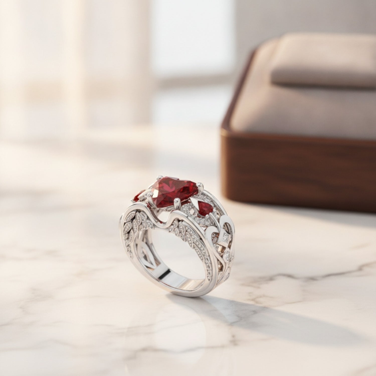 Bague Argent 925 Multicolore Cœur d'Amour - Bijou Classique & Authentique