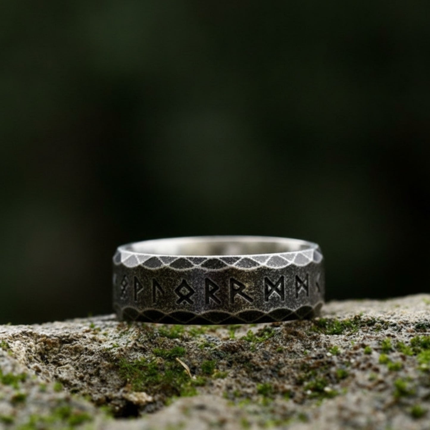 Bague Viking Nordique Rétro en Acier Inoxydable 316L - Amulette Odin pour Hommes et Femmes