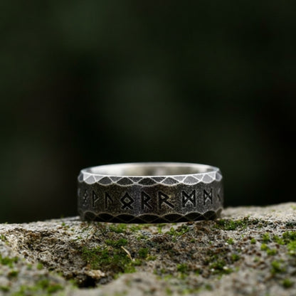 Bague Viking Nordique Rétro en Acier Inoxydable 316L - Amulette Odin pour Hommes et Femmes