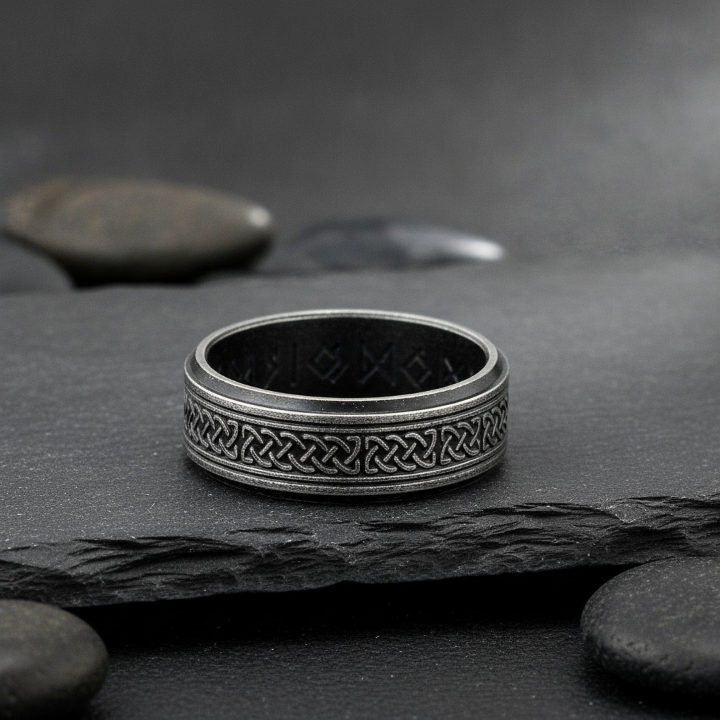 Bague Viking Celtique Vintage en Acier Inoxydable pour Homme et Femme