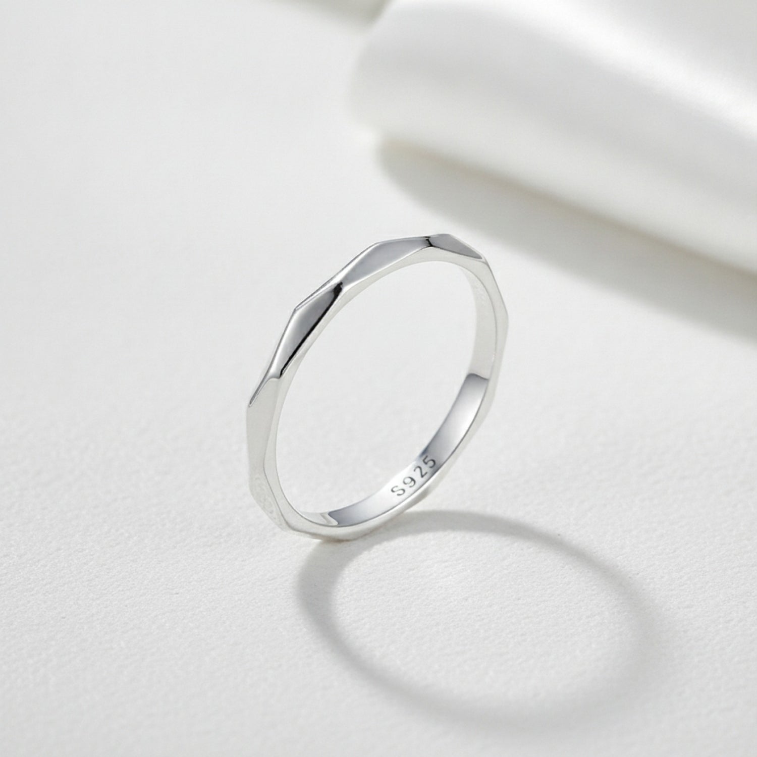 Bague Minimaliste en Argent Sterling 925 pour Femme - Design Empilable et Éternité, Cadeau Mariage