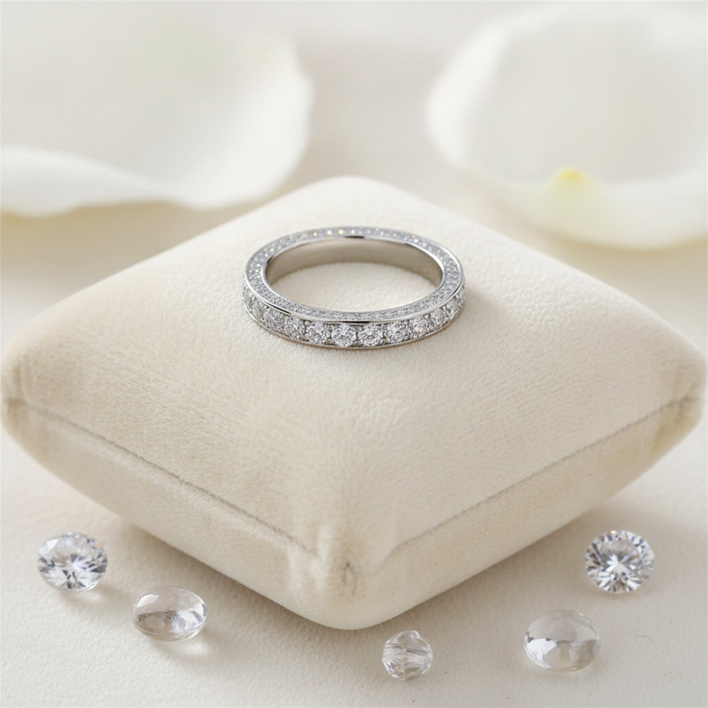 Bague Femme Huitan : Zirconium Pavé, Cristal Brillant pour Mariage et Fiançailles