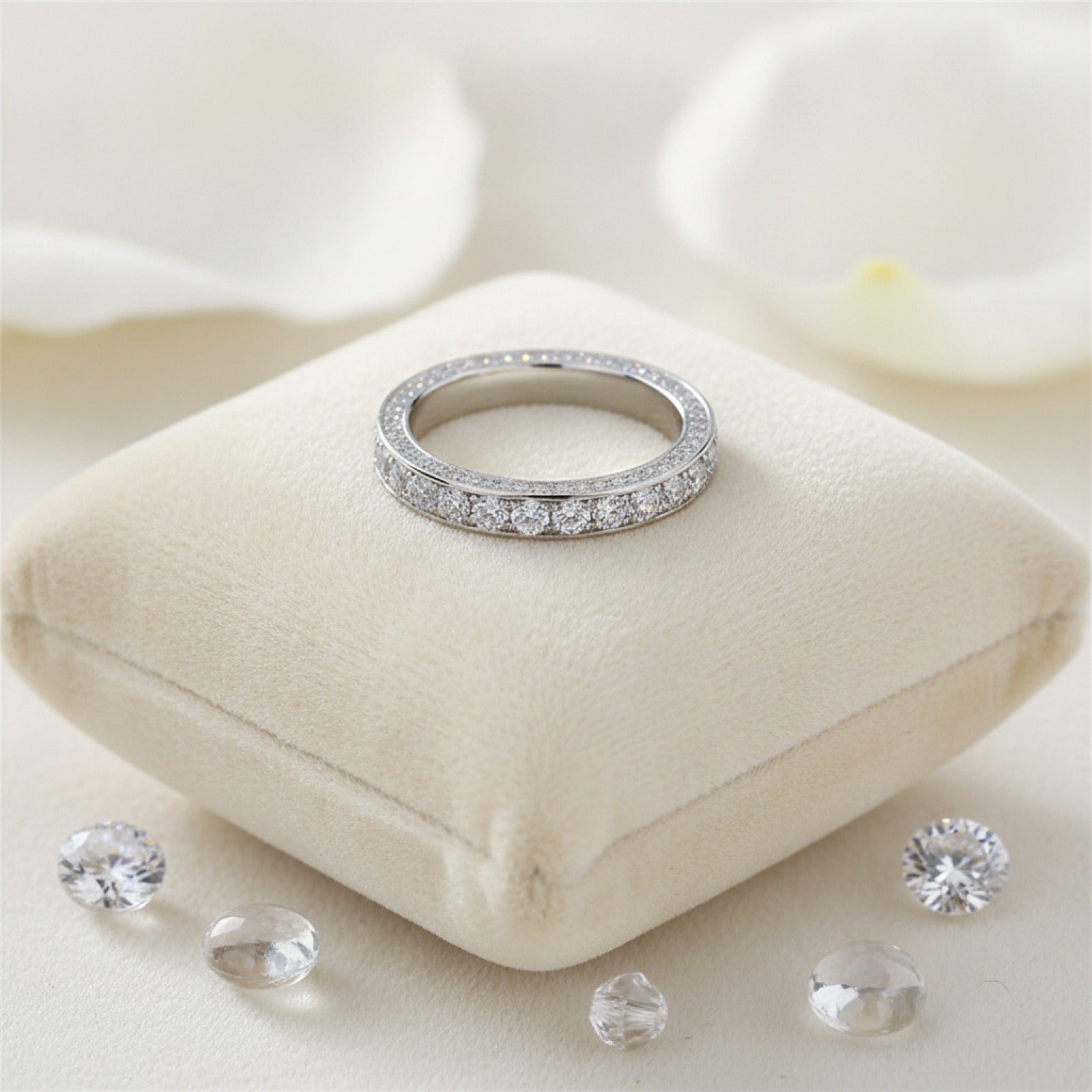 Bague Femme Huitan : Zirconium Pavé, Cristal Brillant pour Mariage et Fiançailles