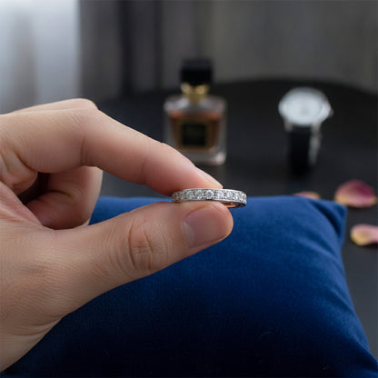 Bague Femme Huitan : Zirconium Pavé, Cristal Brillant pour Mariage et Fiançailles