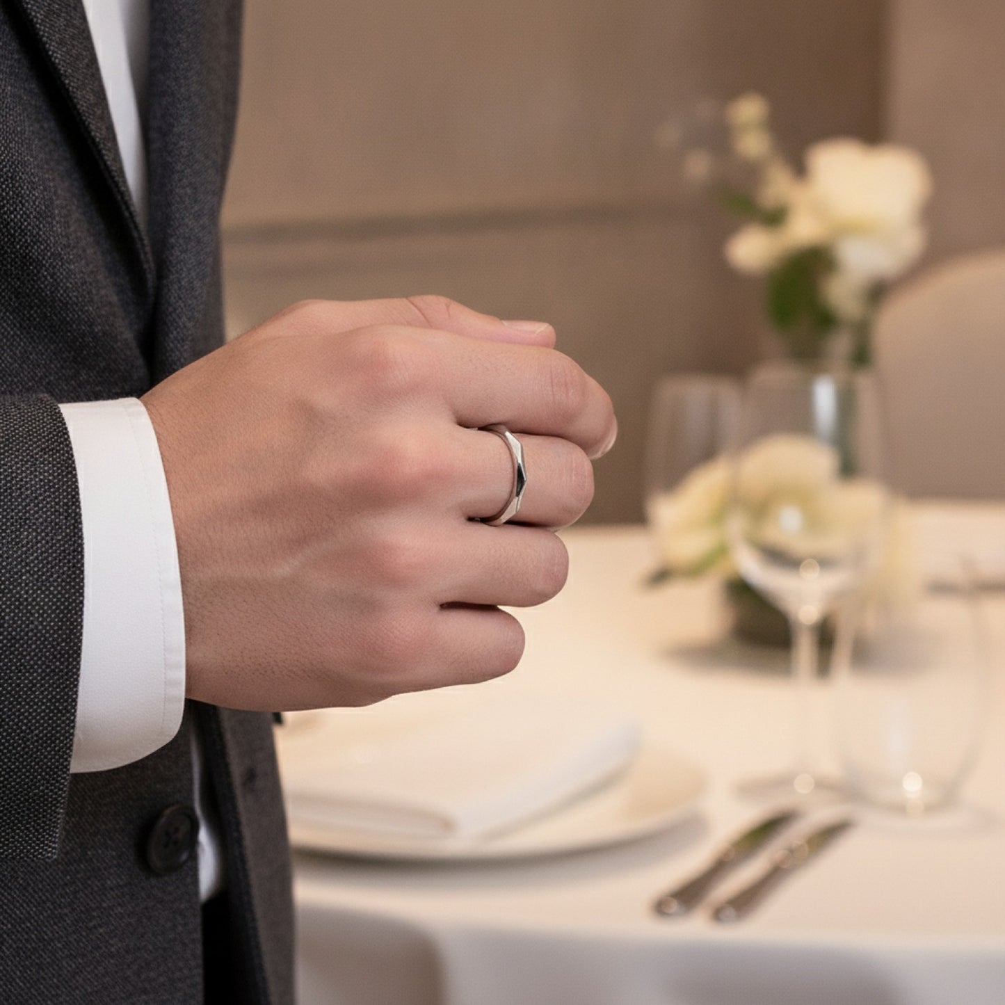 Bague Minimaliste en Argent Sterling 925 pour Femme - Design Empilable et Éternité, Cadeau Mariage