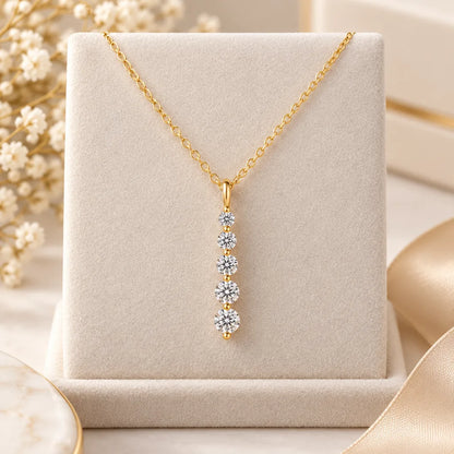 Collier pendentif moissanite 5