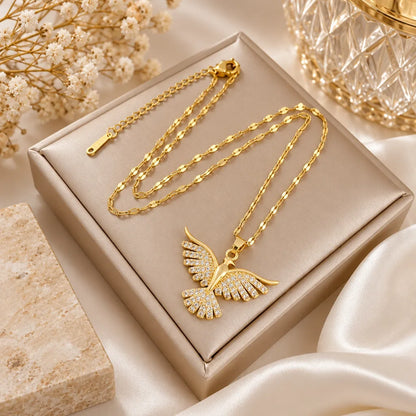 Collier Phoenix Vintage Plaqué Or 18K