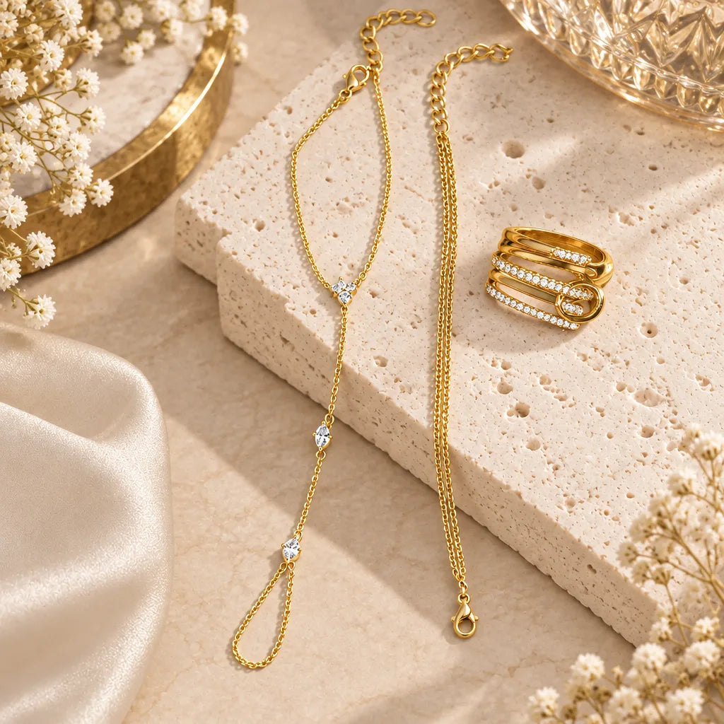 ensemble bagues bracelets femme