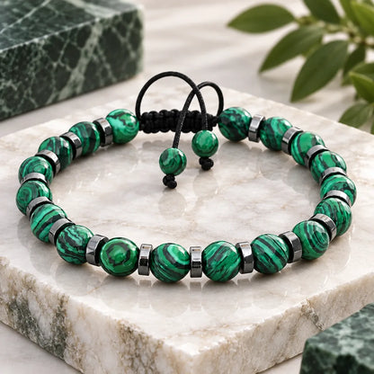 Bracelet Malachite Pierre Naturelle
