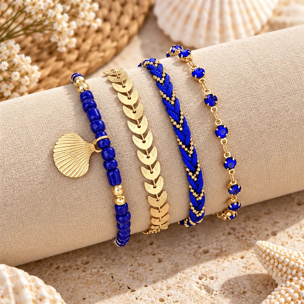 Lot bracelets coquillages bohèmes