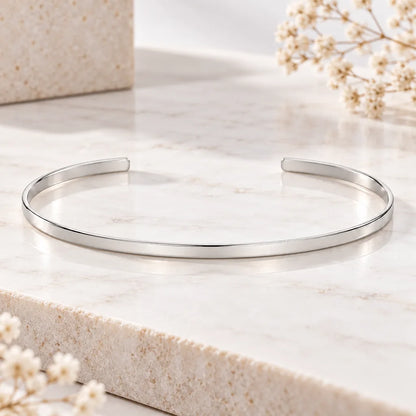 Bracelet manchette acier inoxydable