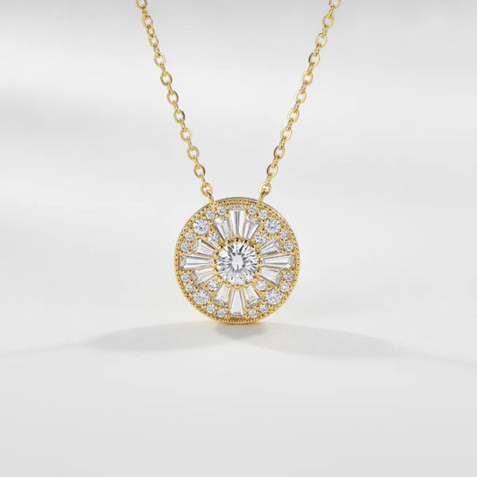 Collier Pendentif Moissanite Or 18 Carats Luxorium