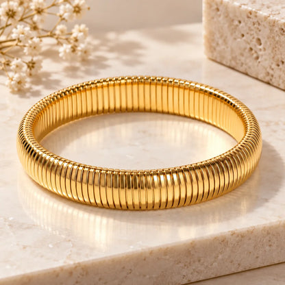 Bracelet manchette acier inoxydable