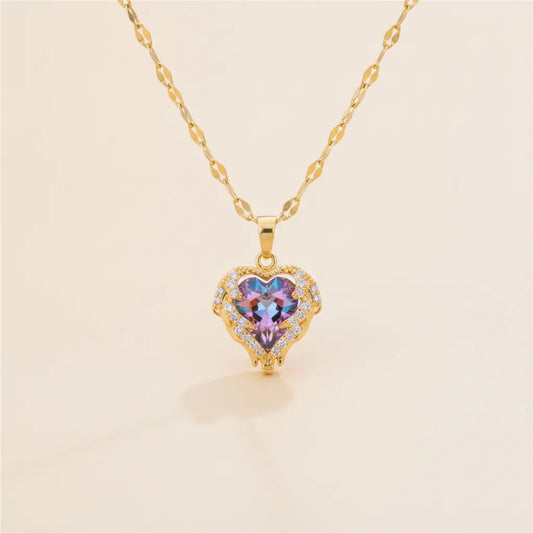 Collier Cœur d'Océan Acier Inoxydable