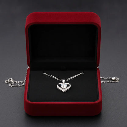 Collier Cœur Moissanite Argent 925