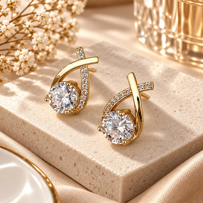 boucles d oreilles cristal
