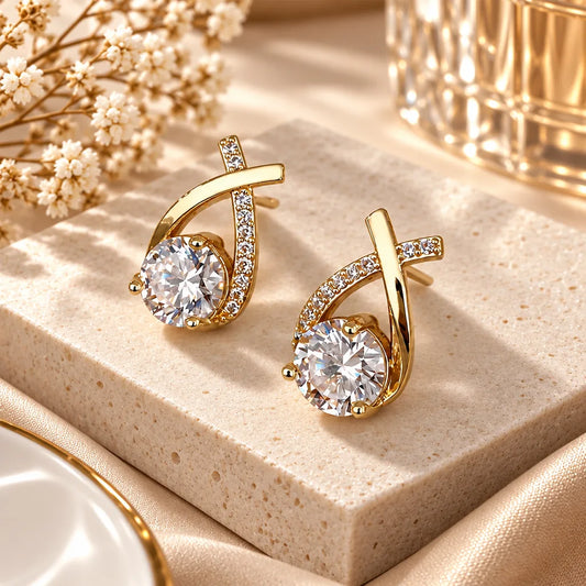 boucles d oreilles cristal