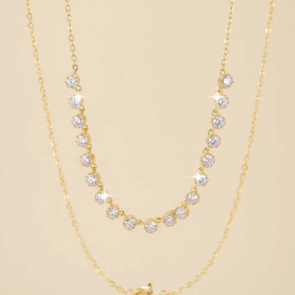 Collier Bulle Moissanite Certifiée Or 18K