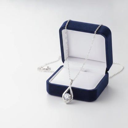 Collier Larme d'Éclat Moissanite 1 Carat Argent 925