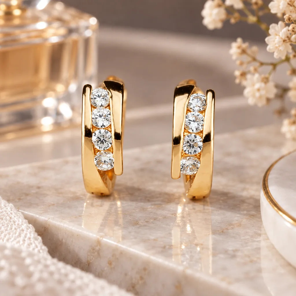 Boucles doreilles creoles or