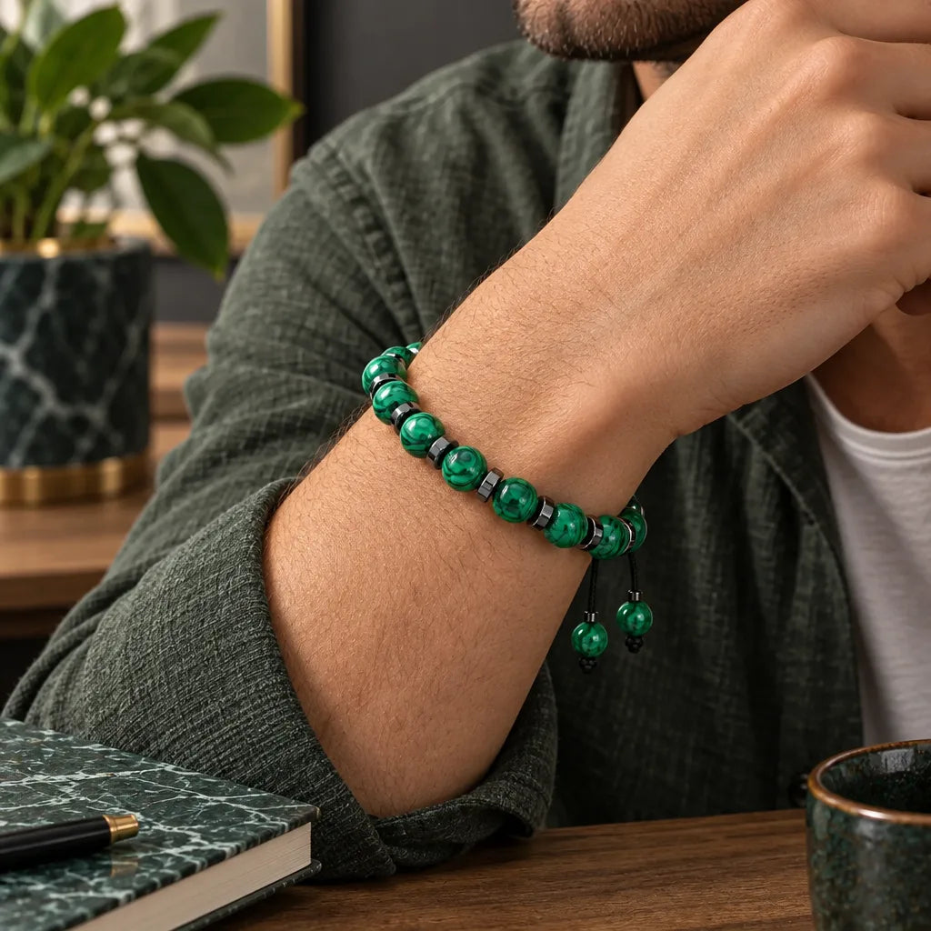 Bracelet Malachite Pierre Naturelle