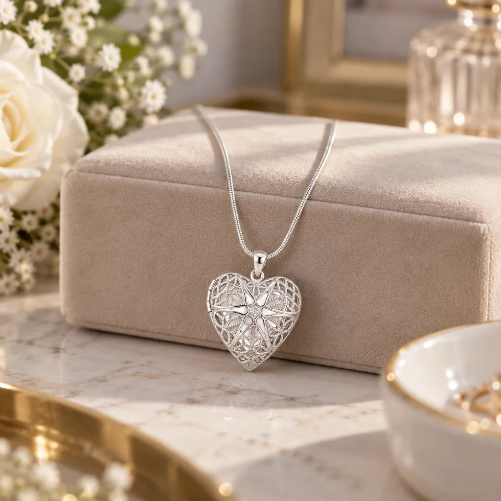 Collier pendentif cadre photo