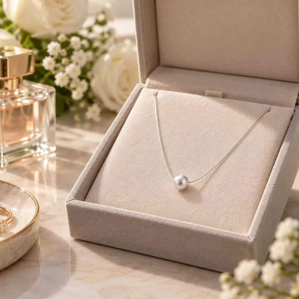 Collier perle argent 925