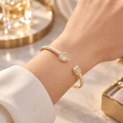 Bracelet manchette or femme