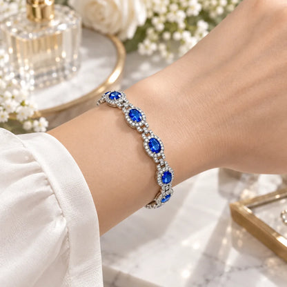 Bracelet argent zirconium femme