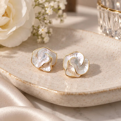 boucles doreilles camelia femme