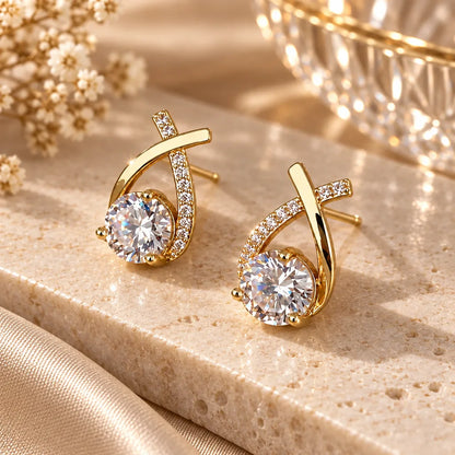 boucles d oreilles cristal