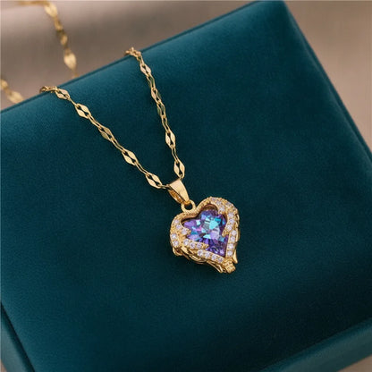 Collier Cœur d'Océan Acier Inoxydable