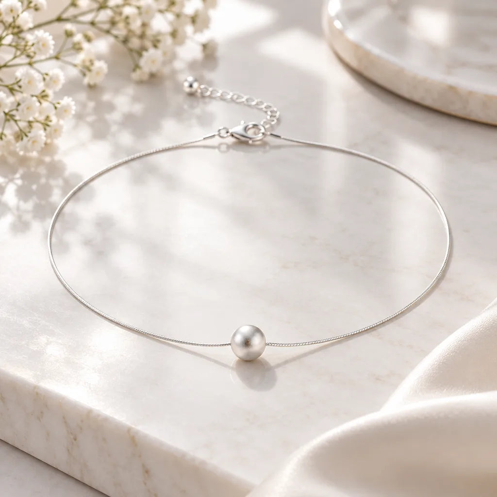 Collier perle argent 925