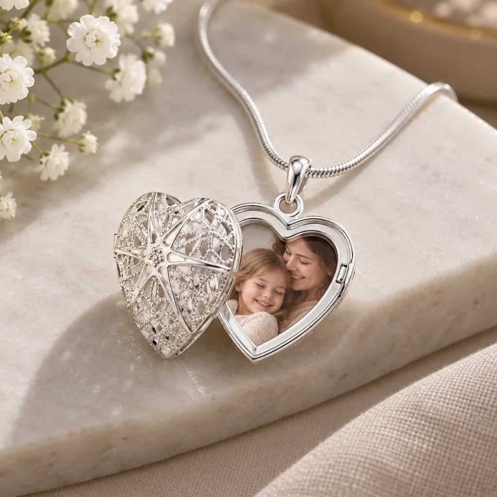 Collier pendentif cadre photo