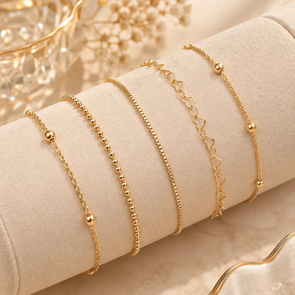 Ensemble bracelets cœur femme
