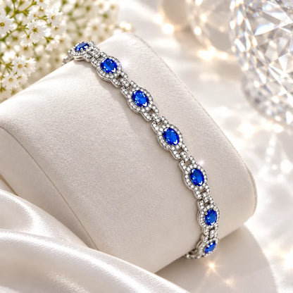 Bracelet argent zirconium femme